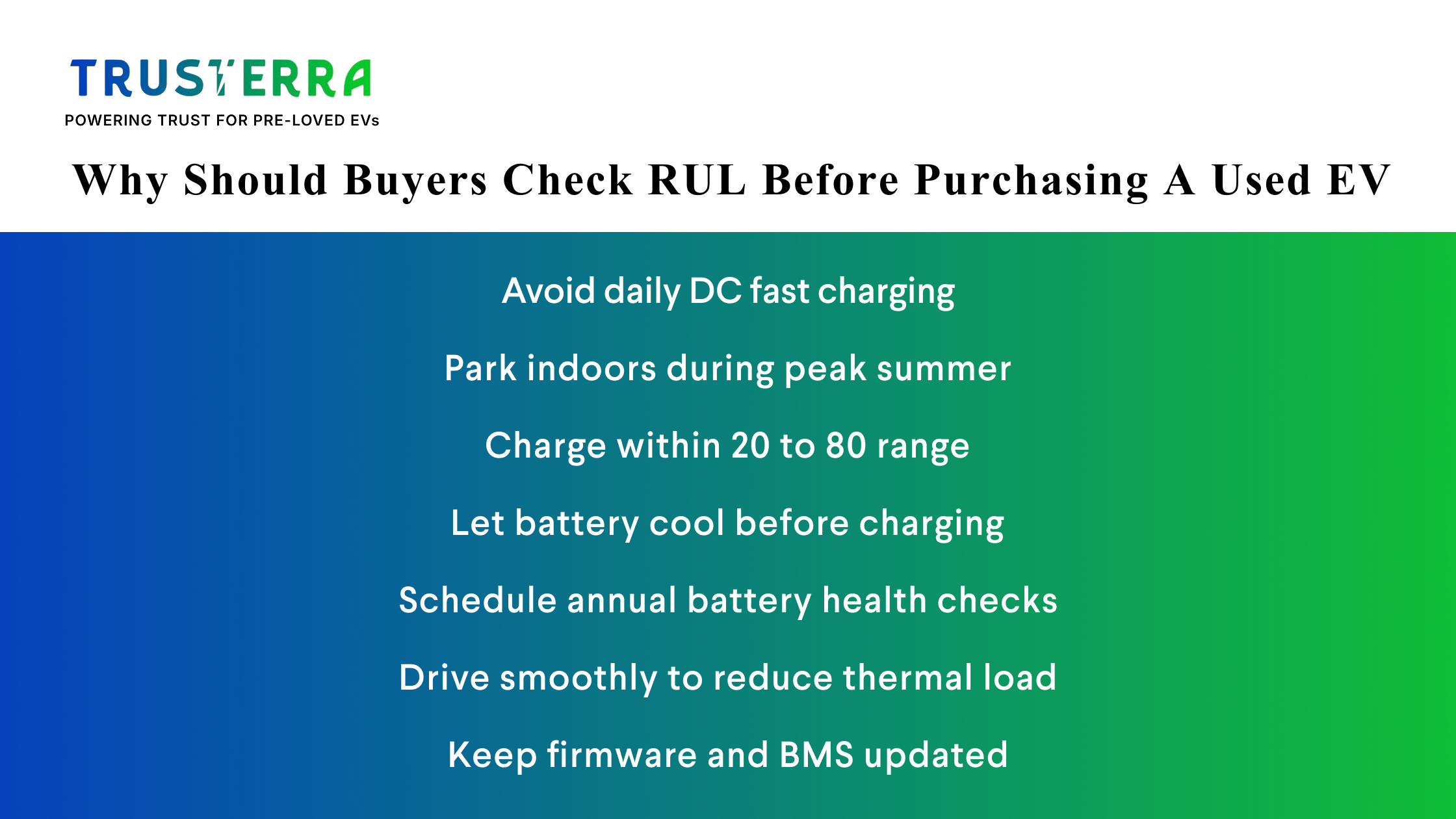 Why buyers should check EV battery RUL