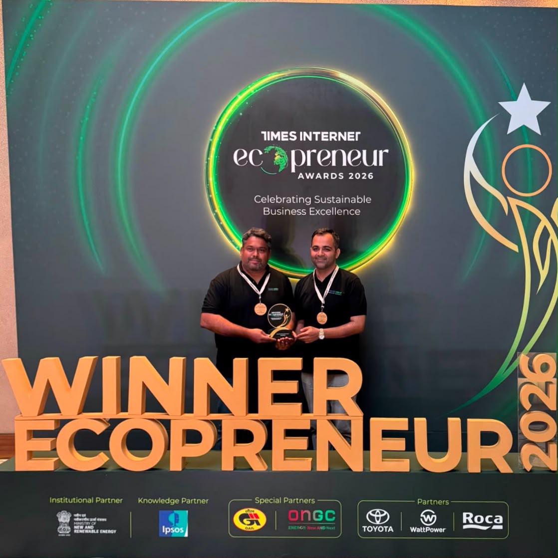 TrusTerra Wins Sustainable Mobility & EV Ecosystem Award at Times Internet Ecopreneur Awards 2026